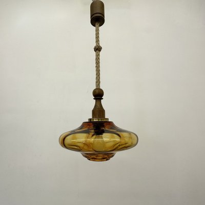 Mid-Century Glass Pendant Lamp, 1970s-BGP-1719576