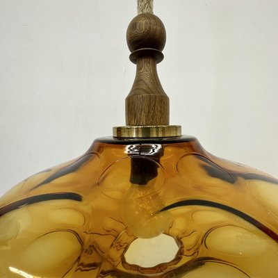 Mid-Century Glass Pendant Lamp, 1970s-BGP-1719576