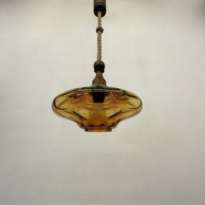 Mid-Century Glass Pendant Lamp, 1970s-BGP-1719576