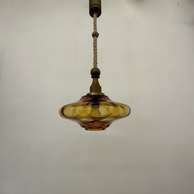 Mid-Century Glass Pendant Lamp, 1970s-BGP-1719576