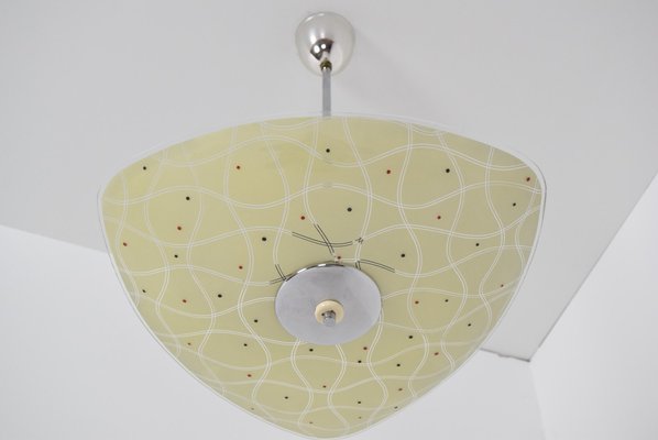 Mid-Century Glass Pendant Lamp, 1970s-TZ-775694