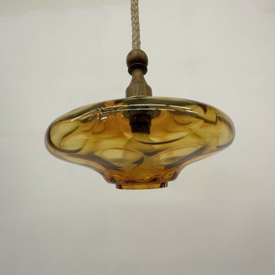 Mid-Century Glass Pendant Lamp, 1970s-BGP-1719576