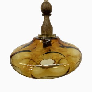 Mid-Century Glass Pendant Lamp, 1970s-BGP-1719576