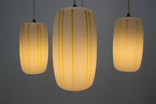 Mid-Century Glass Pendant Lamp, Germany, 1970s-TZ-745586