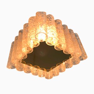 Mid-Century Glass Square Ceiling Lamp from Doria Leuchten, 1960s-UAH-1571109