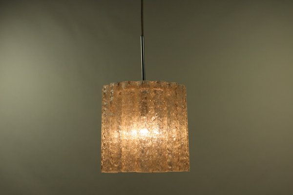 Mid-Century Glass Tube Pendant Lamp from Doria Leuchten, 1960s-FUP-640739