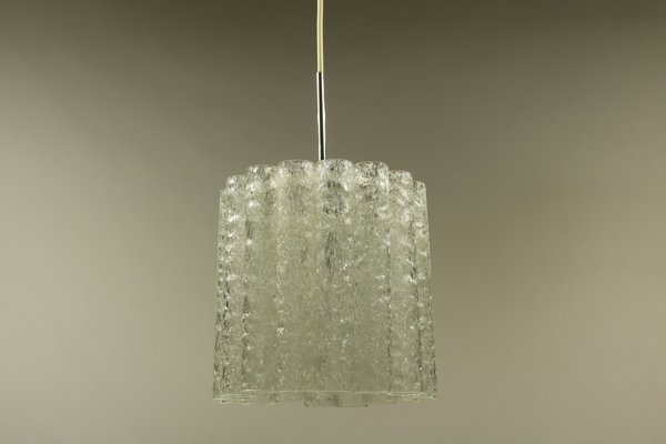 Mid-Century Glass Tube Pendant Lamp from Doria Leuchten, 1960s-FUP-640739