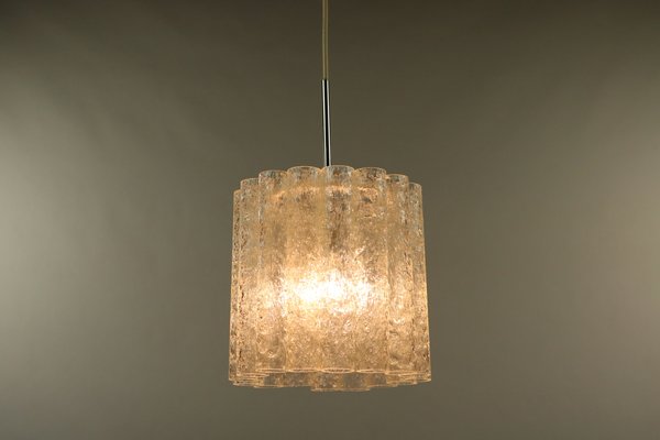 Mid-Century Glass Tube Pendant Lamp from Doria Leuchten, 1960s-FUP-640739