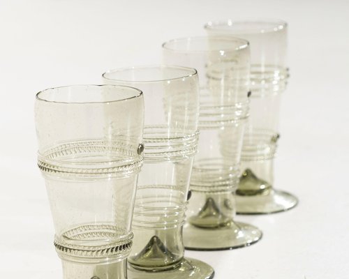 Mid-Century Glasses with Decorations, Set of 4-SA-1791896