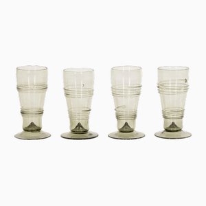 Mid-Century Glasses with Decorations, Set of 4-SA-1791896