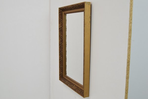 Mid-Century Gold Frame Mirror, 1960s-TZ-1413934