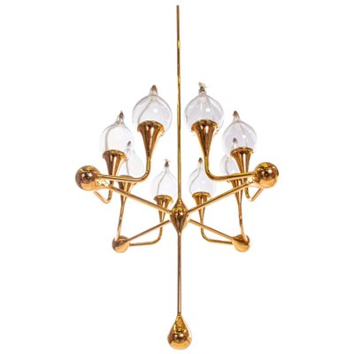 Mid-Century Gold-Plated Oil Candelabra by Freddie Andersen, 1970s-DEK-935083