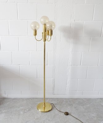 Mid-Century Golden Floor Lamp from Sölken Leuchten-BLG-787244