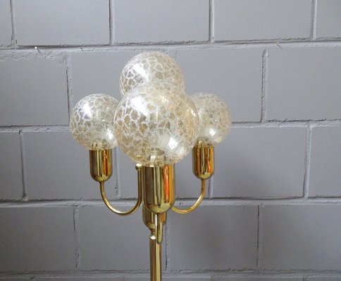 Mid-Century Golden Floor Lamp from Sölken Leuchten-BLG-787244