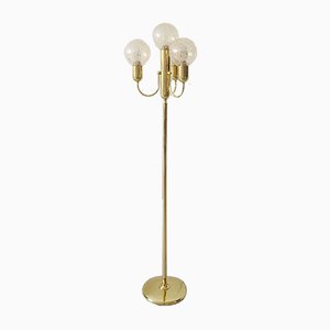 Mid-Century Golden Floor Lamp from Sölken Leuchten-BLG-787244