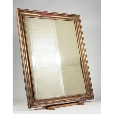 Mid-Century Golden Frame Mirror-RAQ-711943