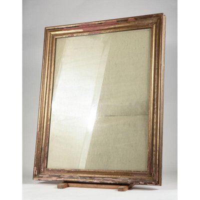 Mid-Century Golden Frame Mirror-RAQ-711943