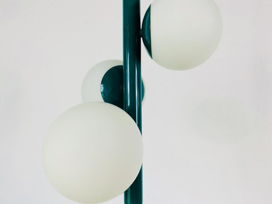 Mid-Century Green 3-Arm Chandelier from Kaiser Leuchten, Germany, 1960s-PUK-699864