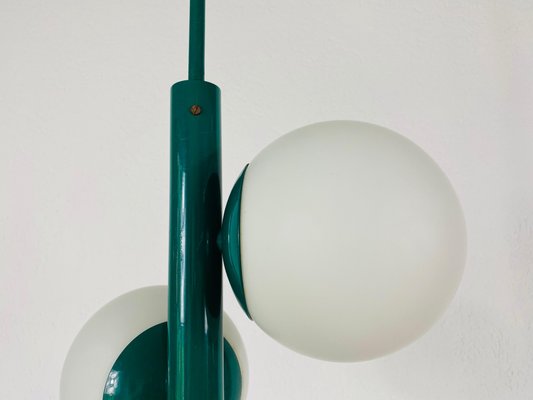 Mid-Century Green 3-Arm Chandelier from Kaiser Leuchten, Germany, 1960s-PUK-699864