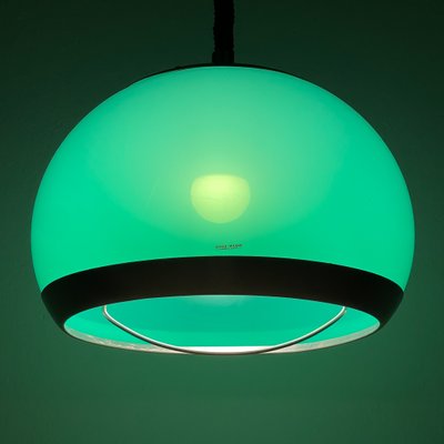 Mid-Century Green Plastic Pendant Lamp from Stilux Milano, 1972-WQC-2020136