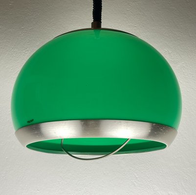 Mid-Century Green Plastic Pendant Lamp from Stilux Milano, 1972-WQC-2020136