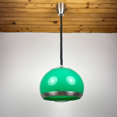 Mid-Century Green Plastic Pendant Lamp from Stilux Milano, 1972-WQC-2020136