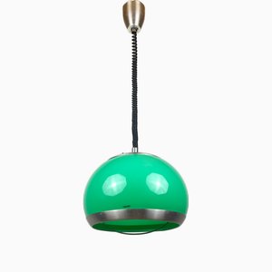 Mid-Century Green Plastic Pendant Lamp from Stilux Milano, 1972-WQC-2020136