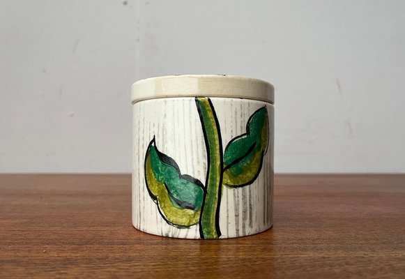 Mid-Century Hand-Painted Ceramic Sunflower Box with Lid from Gallo, 1960s-UAH-1797934