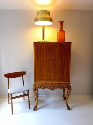 Mid-Century Handcrafted Elm Cabinet, Sweden, 1940s-UYK-806936