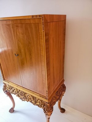 Mid-Century Handcrafted Elm Cabinet, Sweden, 1940s-UYK-806936