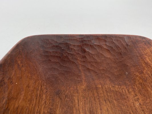 Mid-Century Handle Bowl in Carved Teak attributed to Carl Auböck, Austria, 1950s-CZ-2023629