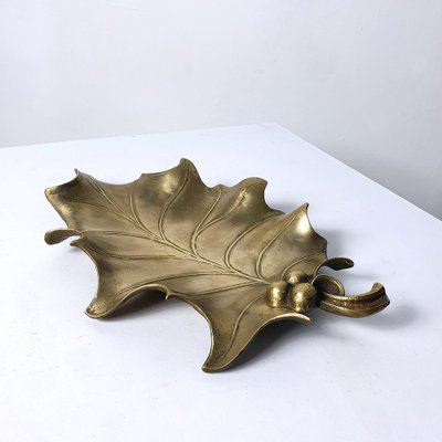 Mid-Century Handmade Holly Leaf Tray, Italy-FO-1259846