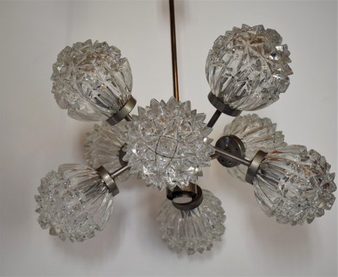 Mid-Century Hedgehog Glass Sputnik Hanging Lamp from Richard Essig, 1960s-VA-743349