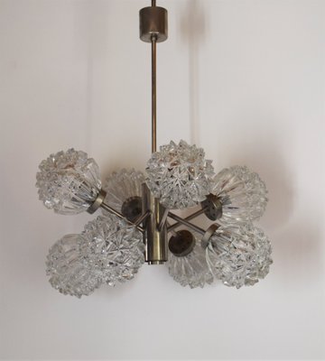 Mid-Century Hedgehog Glass Sputnik Hanging Lamp from Richard Essig, 1960s-VA-743349