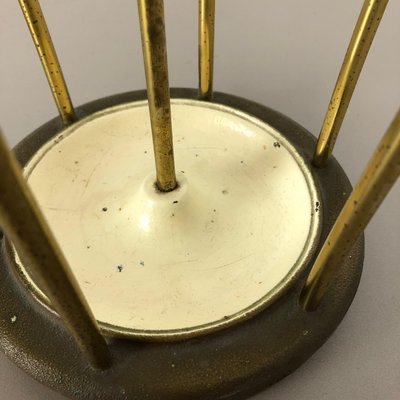 Mid-Century Hollywood Regency Brass Umbrella Stand, France, 1950s-QZ-1153789