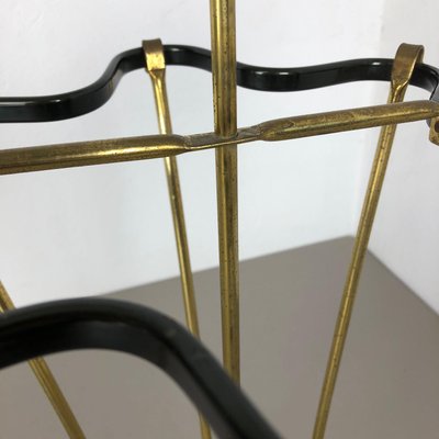 Mid-Century Hollywood Regency Brass Umbrella Stand, France, 1950s-QZ-1153789