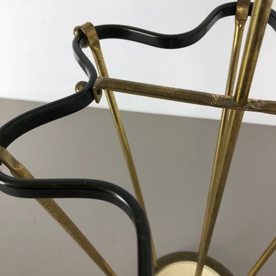 Mid-Century Hollywood Regency Brass Umbrella Stand, France, 1950s-QZ-1153789