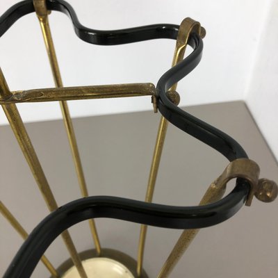 Mid-Century Hollywood Regency Brass Umbrella Stand, France, 1950s-QZ-1153789