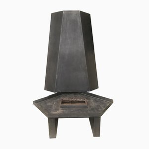 Mid-Century Hotel Corner Fireplace attributed to Charlotte Perriand, 1969-RJQ-776261