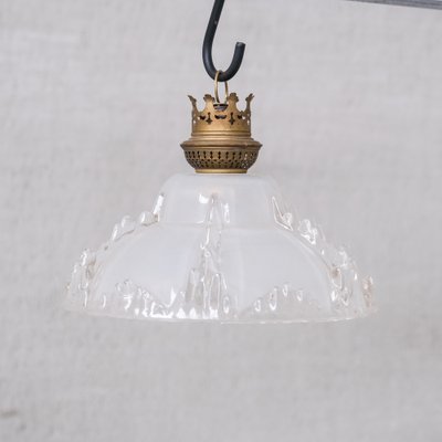 Mid-Century Ice Glass Pendant Light-JRP-1757927