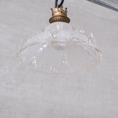 Mid-Century Ice Glass Pendant Light-JRP-1757927