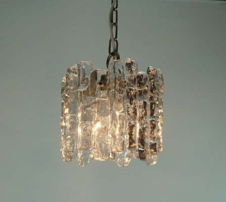 Mid-Century Ice Glass Pendant Light by J. T. Kalmar for Kalmar Franken KG, 1970s-FH-1803152