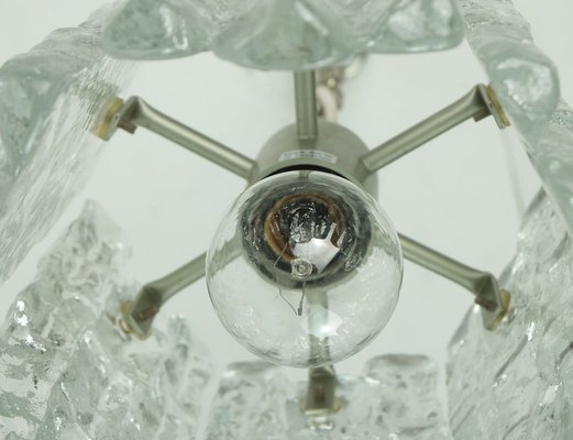 Mid-Century Ice Glass Pendant Light by J. T. Kalmar for Kalmar Franken KG, 1970s-FH-1803152