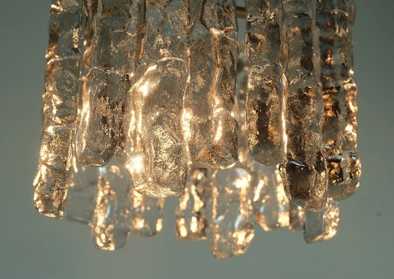 Mid-Century Ice Glass Pendant Light by J. T. Kalmar for Kalmar Franken KG, 1970s-FH-1803152