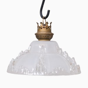 Mid-Century Ice Glass Pendant Light-JRP-1757927