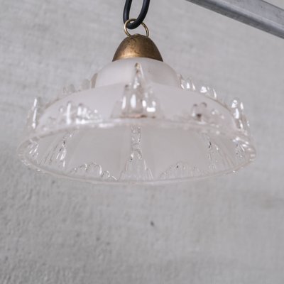 Mid-Century Ice Glass Pendant Lights, Set of 2-JRP-1757937