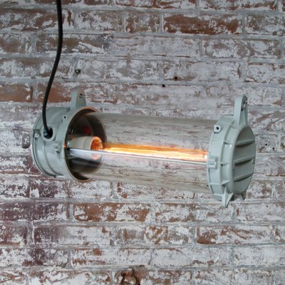 Mid-Century Industrial Glass Pendant Lamp-BLS-561391