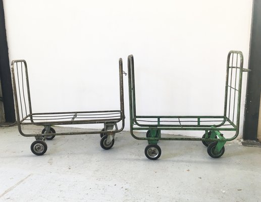 Mid-Century Industrial Style Trolleys, Set of 2-GGK-744113