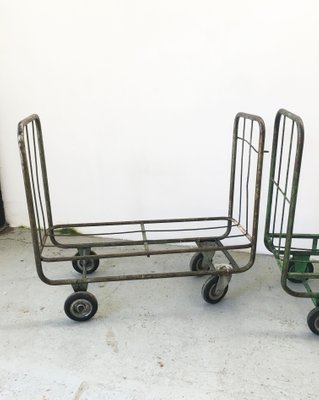 Mid-Century Industrial Style Trolleys, Set of 2-GGK-744113