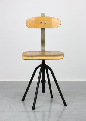 Mid-Century Industrial Swivel Chair, 1950s-HGJ-861963